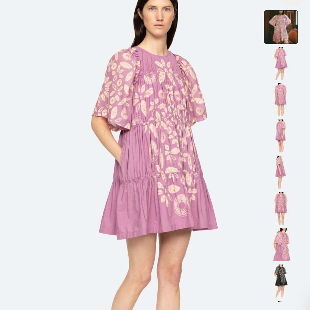 Sea New York Lilac Thea Mini Dress Size Small - Picture 2 of 12